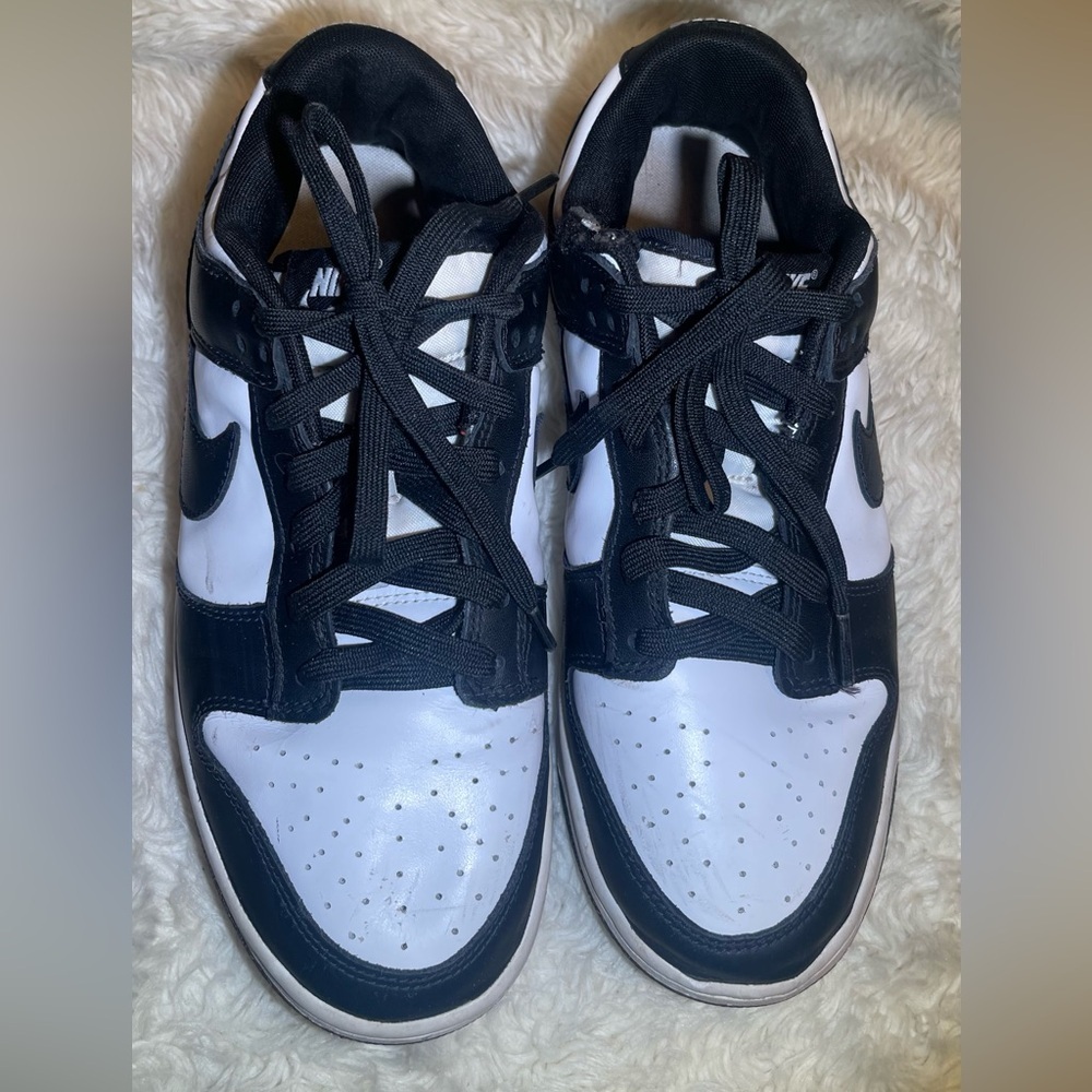 Nike low panda men’s Black and White Athletic sneakers size 9 - Picture 1 of 8
